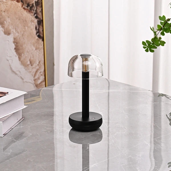 rsj-c003 lámpara de mesa inalámbrica led poldina recargable para restaurante