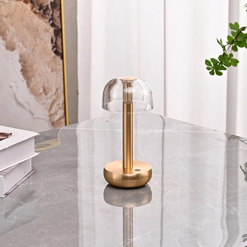 rsj-c003 lámpara de mesa inalámbrica led poldina recargable para restaurante