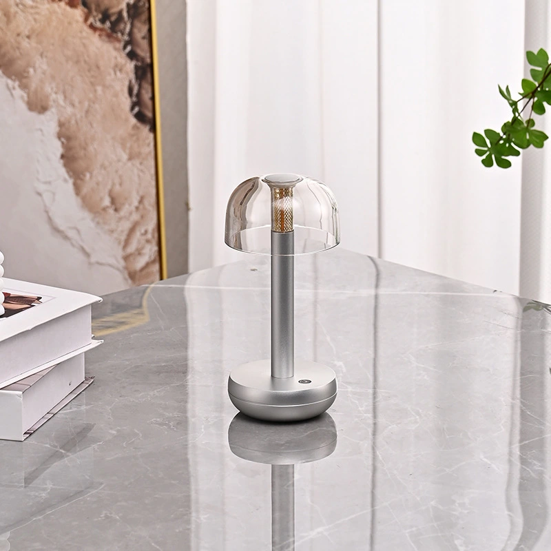 rsj-c003 lámpara de mesa inalámbrica led poldina recargable para restaurante