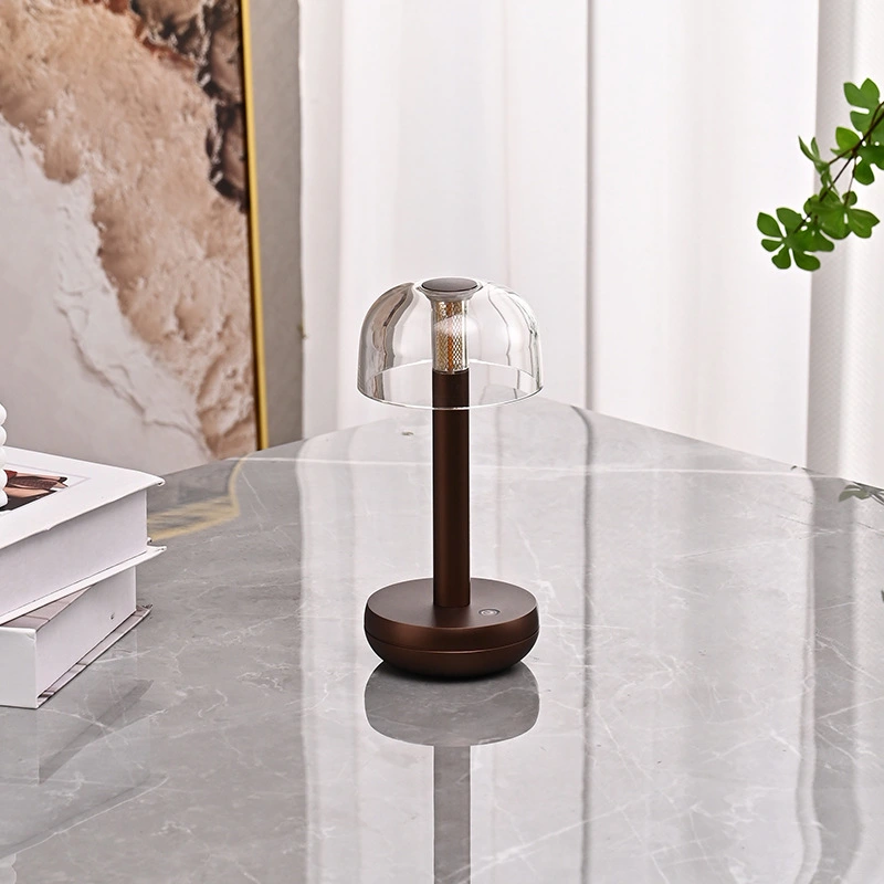 rsj-c003 lámpara de mesa inalámbrica led poldina recargable para restaurante
