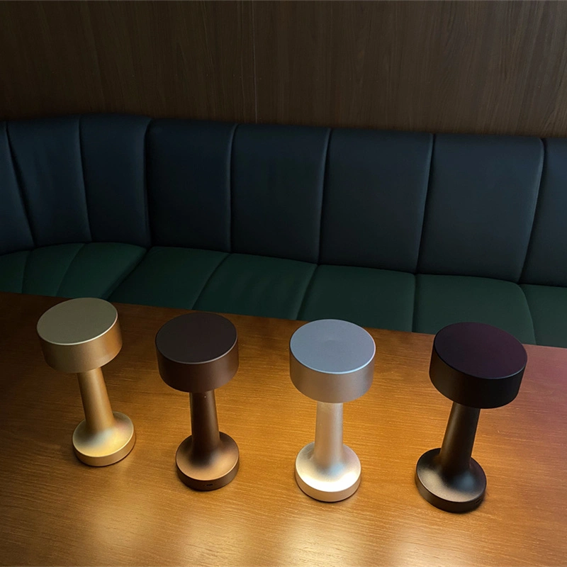 Lámpara de mesa inalámbrica LED con control táctil rsj-c001 para restaurante