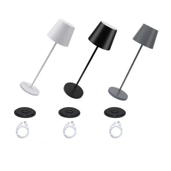 Lámpara de mesa inalámbrica led poldina recargable rsj-c003 para restaurante