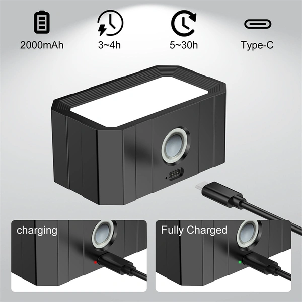 lámpara de pared led regulable luz de lectura de bola magnética recargable 4.5w