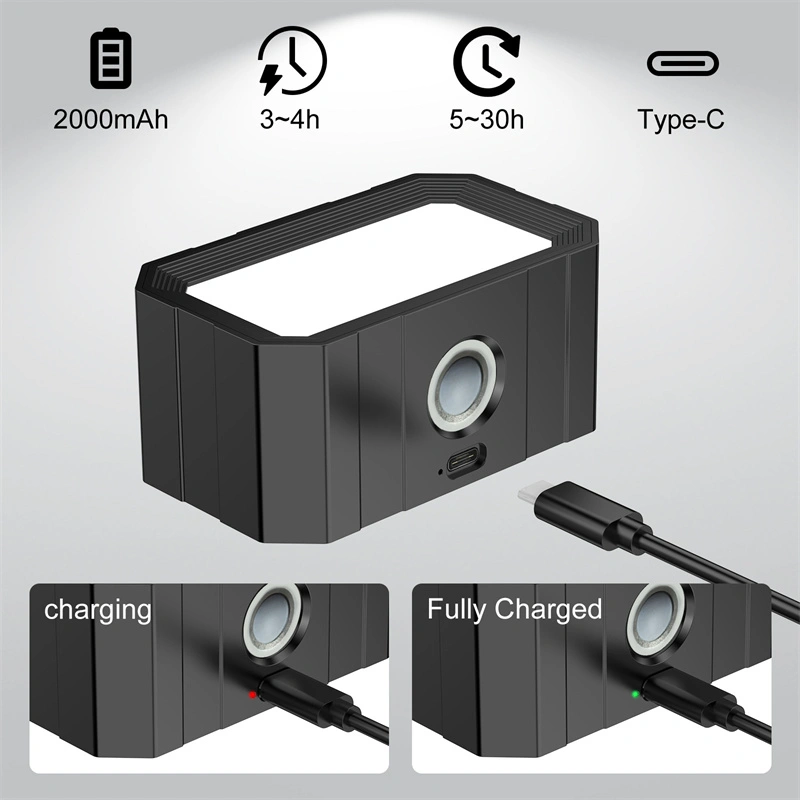 lámpara de pared led regulable luz de lectura de bola magnética recargable 4.5w