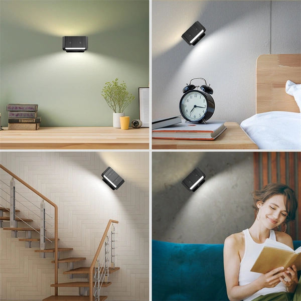 lámpara de pared led regulable luz de lectura de bola magnética recargable 4.5w