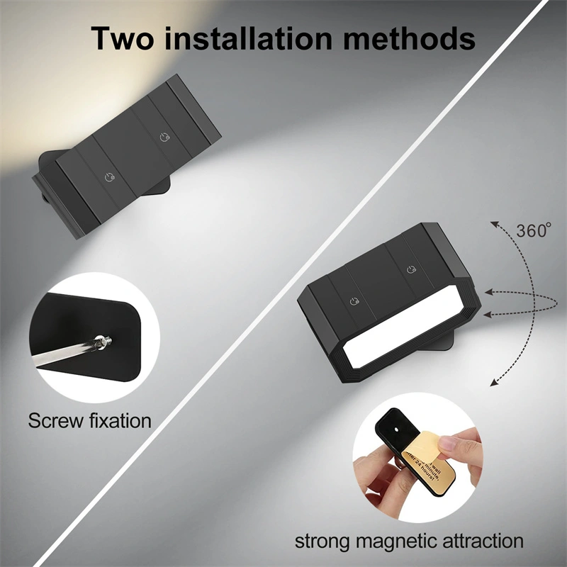 lámpara de pared led regulable luz de lectura de bola magnética recargable 4.5w
