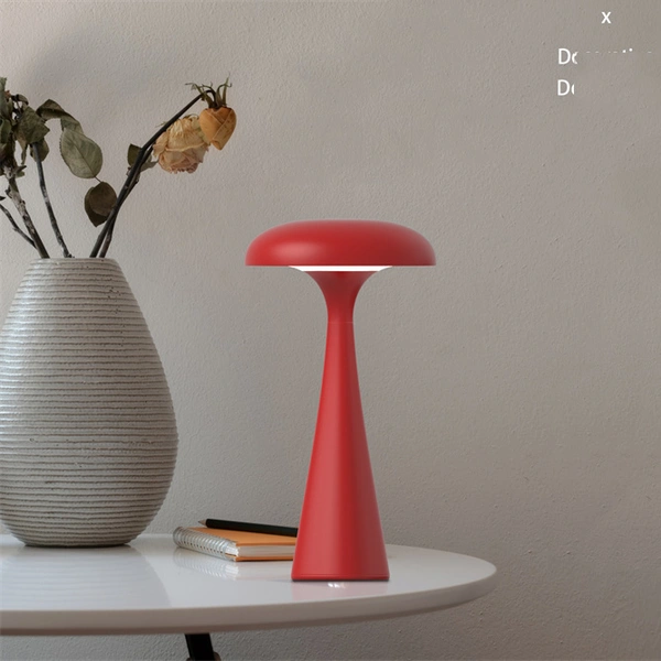 Lámpara de mesa LED a batería, lámpara de decoración del hogar con forma de medusa