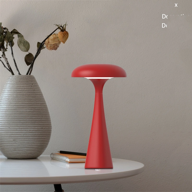 Lámpara de mesa LED a batería, lámpara de decoración del hogar con forma de medusa