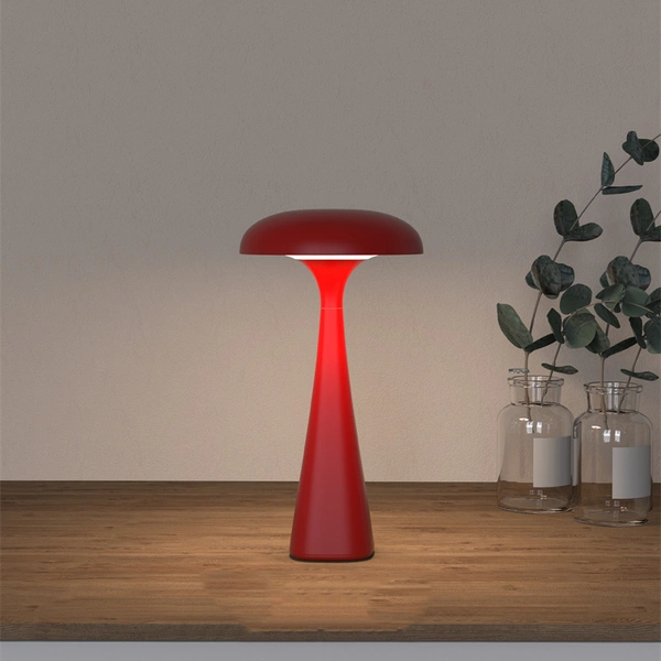 Lámpara de mesa LED a batería, lámpara de decoración del hogar con forma de medusa