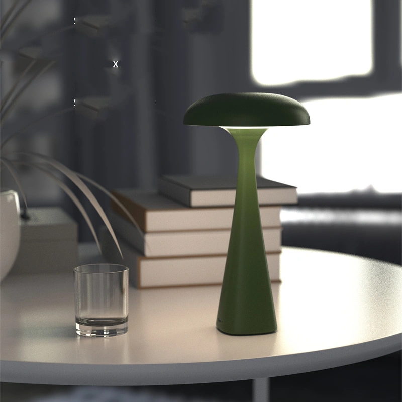 Lámpara de mesa LED a batería, lámpara de decoración del hogar con forma de medusa