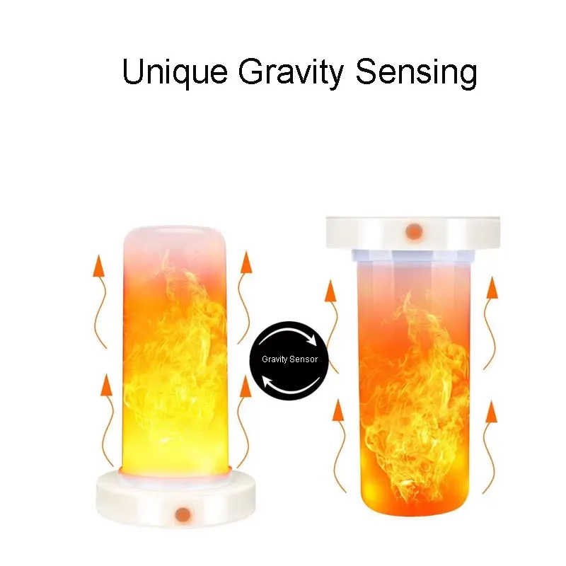 قابلة لإعادة الشحن ضئيلة نمط الصمام الجدول مصباح اللمس عكس الضوء 