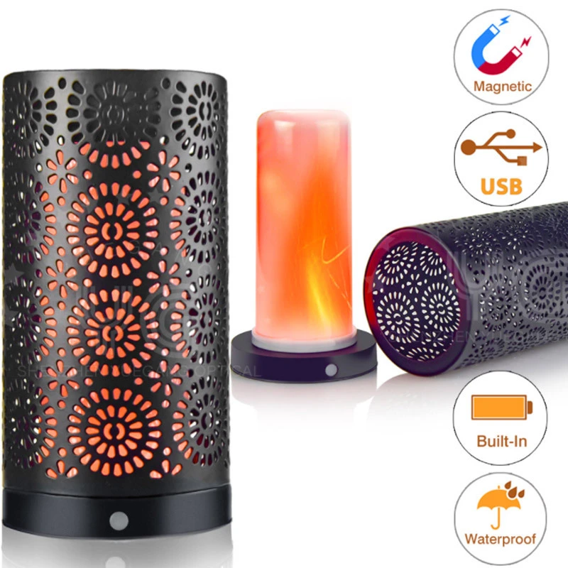 قابلة لإعادة الشحن ضئيلة نمط الصمام الجدول مصباح اللمس عكس الضوء 