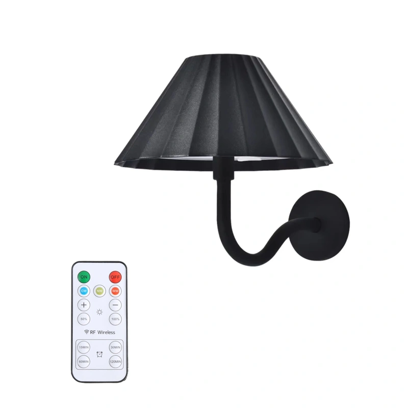 Touch remote control usb rechargeable led wall sconce 