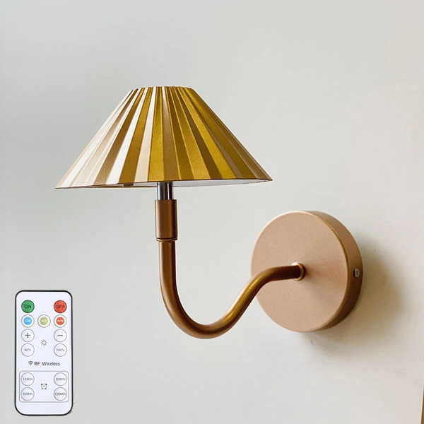 Touch remote control usb rechargeable led wall sconce 
