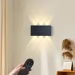 Touch remote control usb rechargeable led wall sconce 