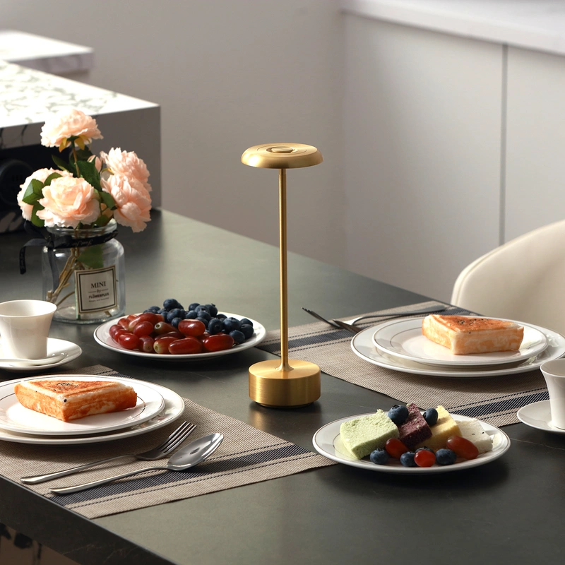 Slim Aluminum cordless table lamp