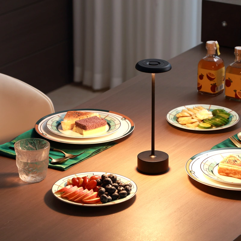 Slim Aluminum cordless table lamp