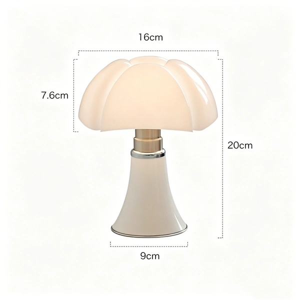 Modern Cordless Touch Dimming USB Type-C Charging for Mini Bat Pipistrello Italian Design Lamp with 3000mAh Rechargeable Battery