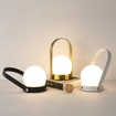 Lámpara de mesa portátil led de diseño danés, luz nocturna recargable para acampar
