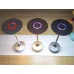 Lámpara de mesa de decoración de comedor recargable LED de aluminio táctil