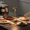 Slim Aluminum cordless table lamp