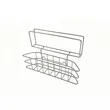 Sink sponge basket with cutting board rack