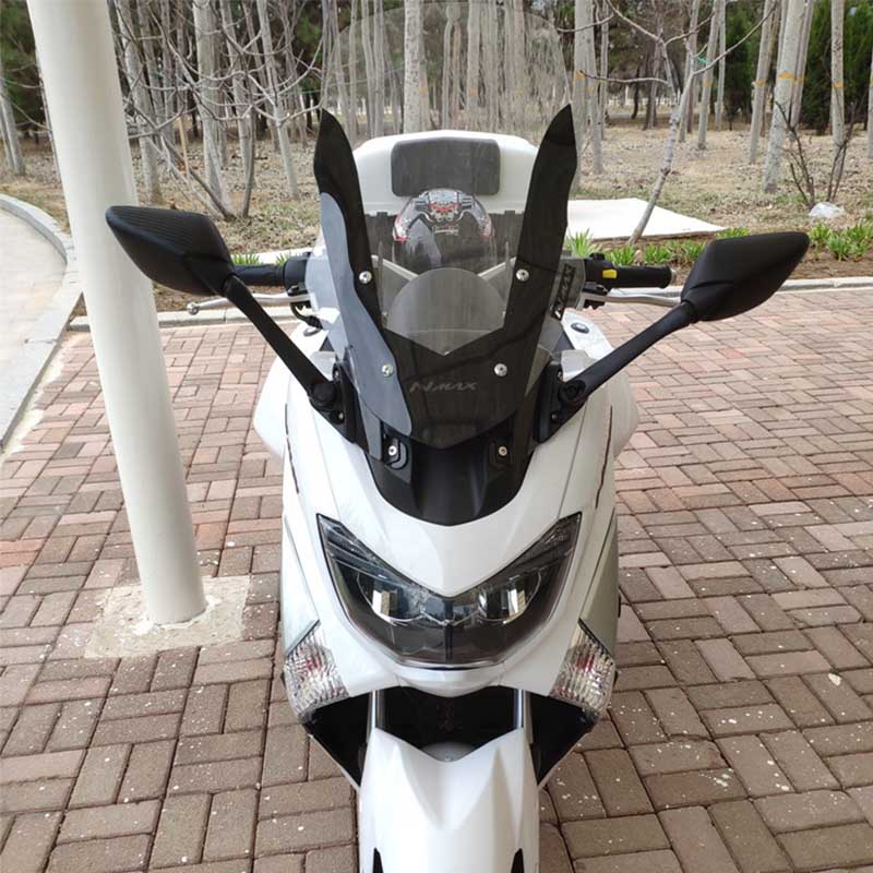 YAMAHA NMAX 155 Back View Mirrors And Wind Shield Holder Sets 