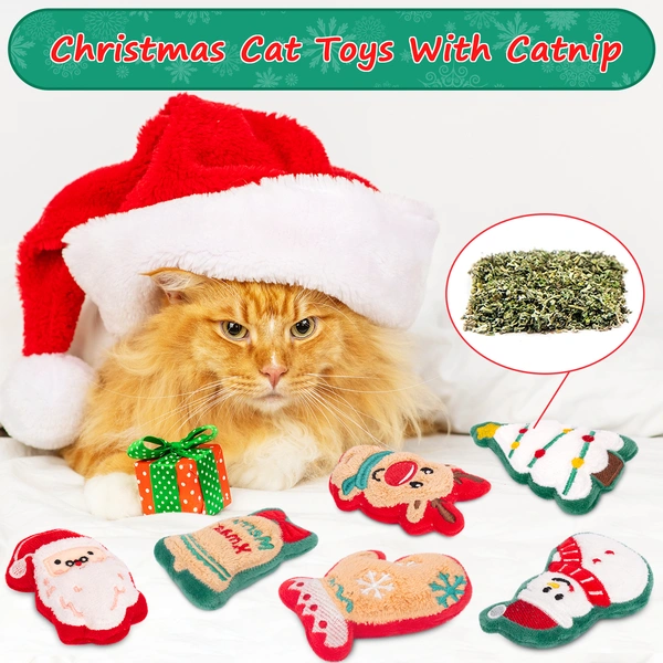 Christmas Catnip Toys,