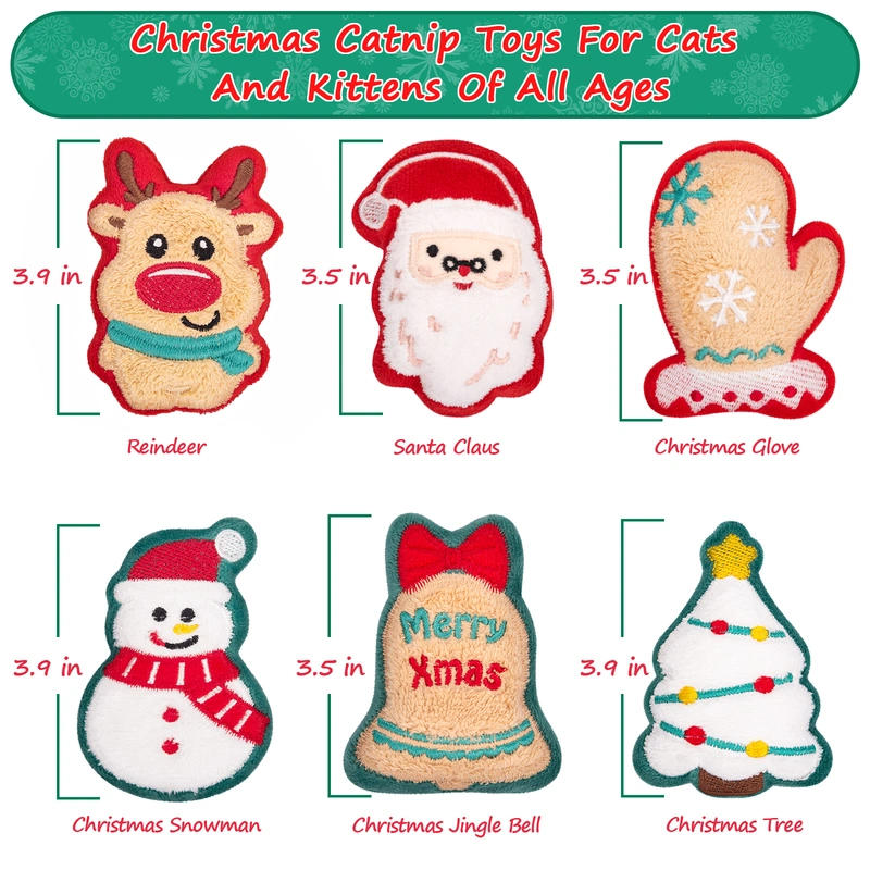 Christmas Catnip Toys,
