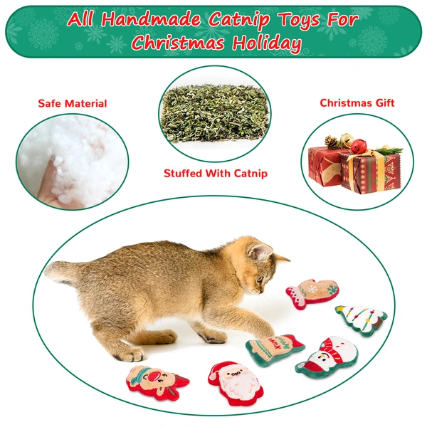 Christmas Catnip Toys,