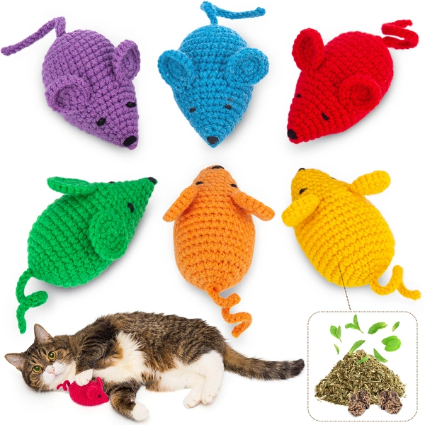 Cat Mouse Toy for Indoor Cats Kitten Chase Exercise