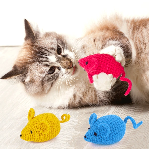 Cat Mouse Toy for Indoor Cats Kitten Chase Exercise
