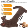 ETEKYER Large Cat Toy, Refillable Catnip with Crinkle Sound Inside, Pillow Kitten Toys for Indoor Cats Kitty Snuggle and Anxiety Relief Kick Exercise 15 Inches
