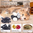 Catnip Crinkly Sound Cat Toys, Interactive Indoor Kitty Kicker for All Breeds