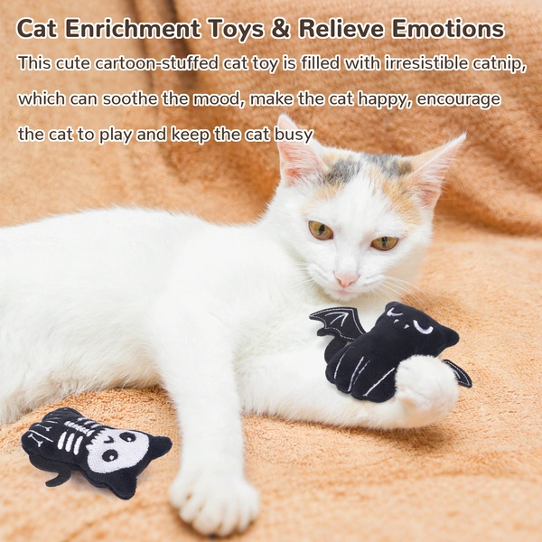 Catnip Crinkly Sound Cat Toys, Interactive Indoor Kitty Kicker for All Breeds