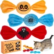 Trick or Treat for Halloween Kitten Toys, Catnip Crinkly Sound Cat Toys, Interactive Indoor Kitty Kicker for All Breeds