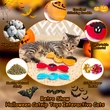 Trick or Treat for Halloween Kitten Toys, Catnip Crinkly Sound Cat Toys, Interactive Indoor Kitty Kicker for All Breeds