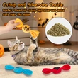 Trick or Treat for Halloween Kitten Toys, Catnip Crinkly Sound Cat Toys, Interactive Indoor Kitty Kicker for All Breeds