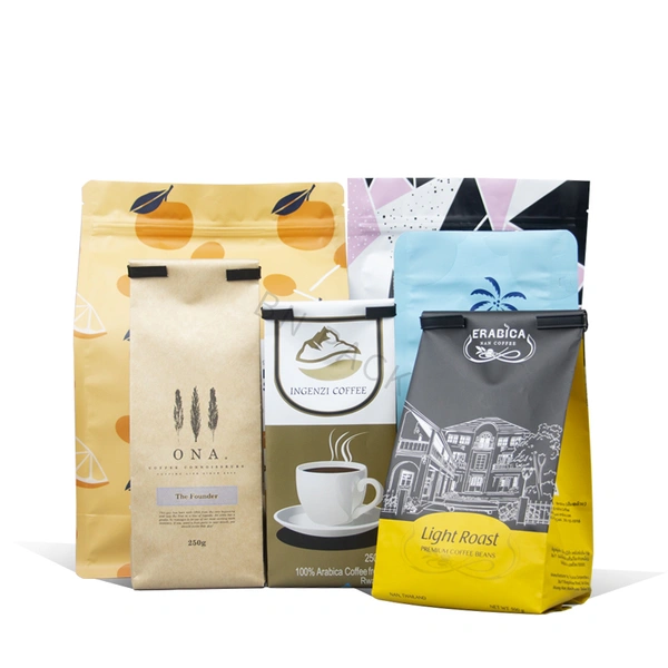 customized coffee bag stand up pouch factory 
