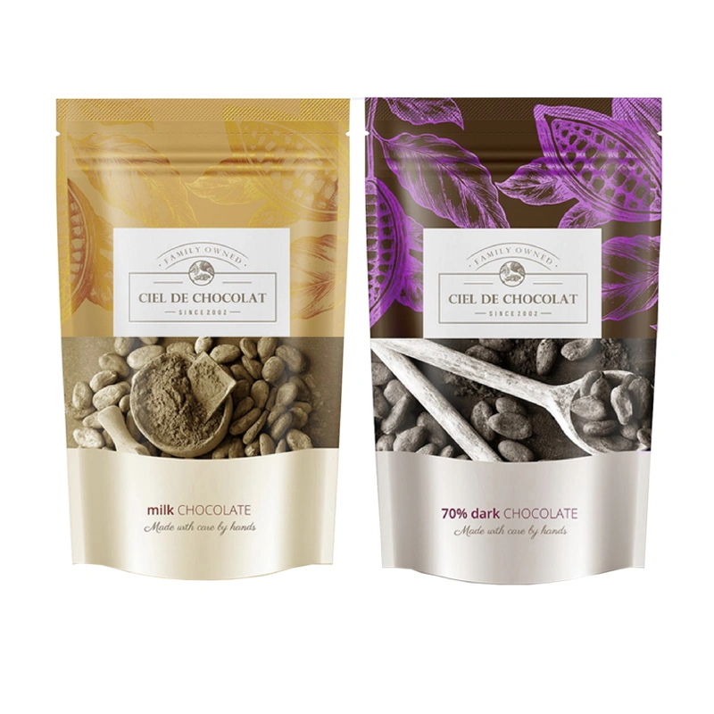 customized coffee bag stand up pouch factory 