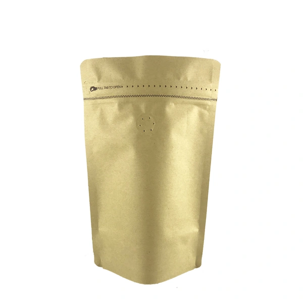 stand up pouch coffee bag with tap zipper air valve