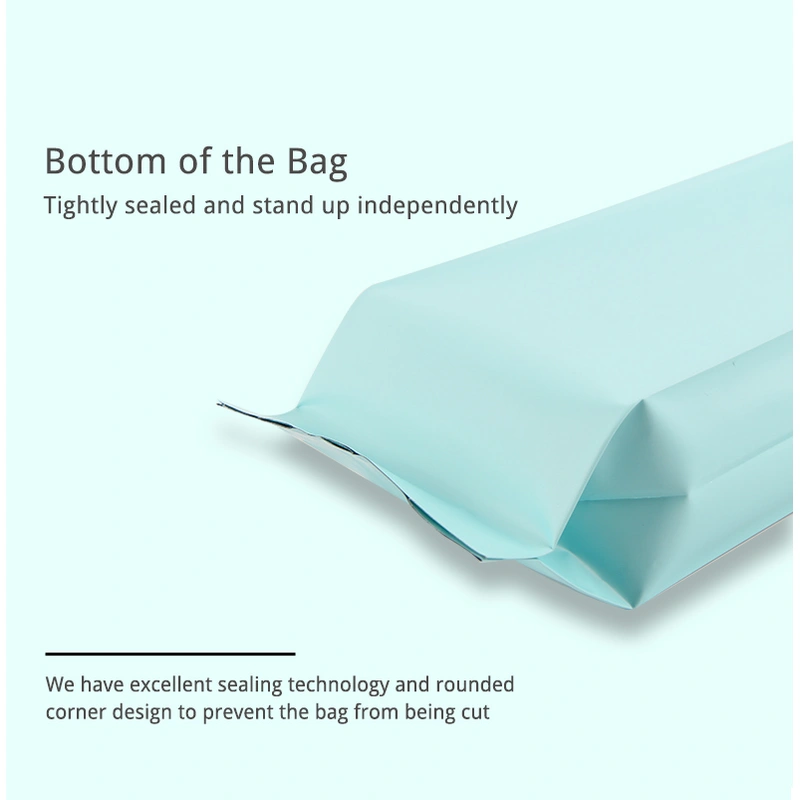 stand up pouch coffee guesset bag with tin tie