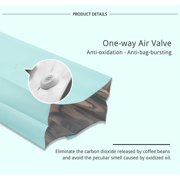 stand up pouch coffee guesset bag with tin tie