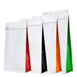 Flat bottom coffee bag with tap zipper air valve