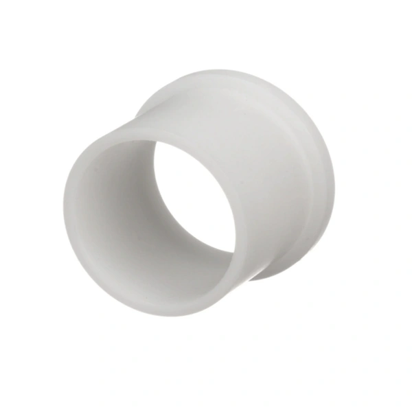 Thread and unthread plastic custom bushings with flange