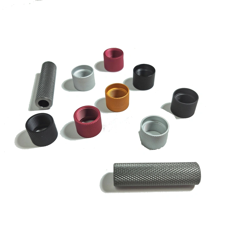 CNC Lathe Turning Kunurling Spacers Bushings with Knurling