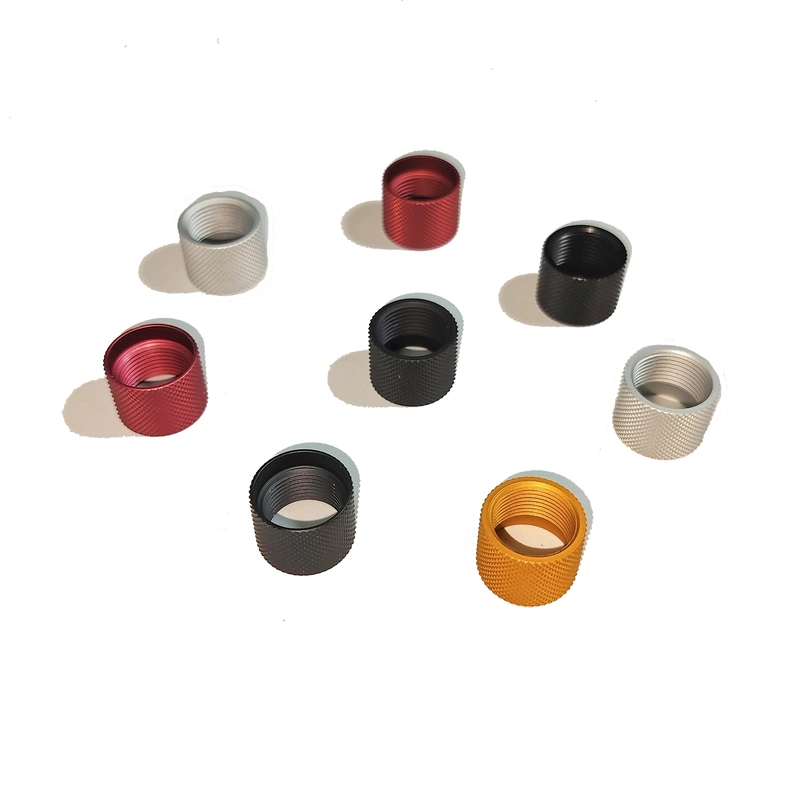 CNC Lathe Turning Kunurling Spacers Bushings with Knurling