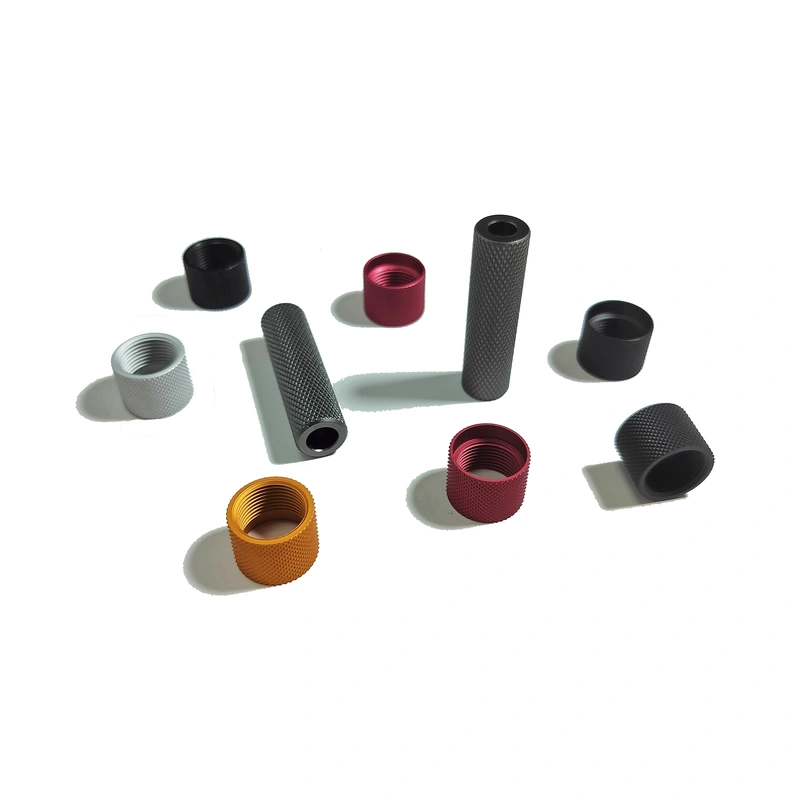 CNC Lathe Turning Kunurling Spacers Bushings with Knurling