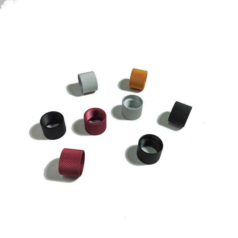 CNC Lathe Turning Kunurling Spacers Bushings with Knurling