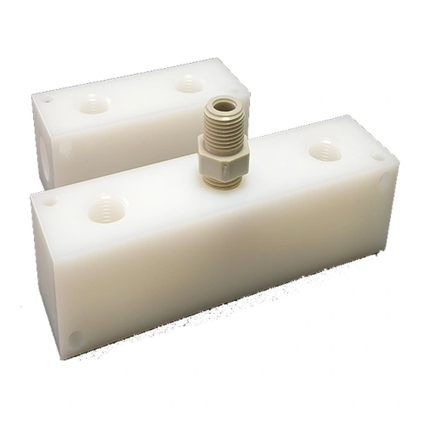 Polypropylene Manifold, NPT inlets manifold